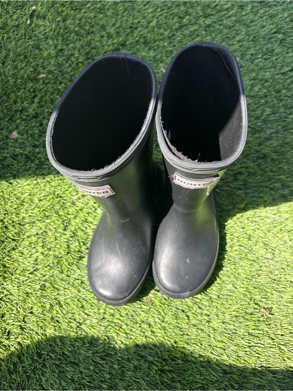 Hunter Kids Black Waterproof Rain Boots size 9C kids
